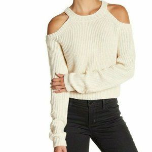 Elodie sweater cropped knit cream sweater XS